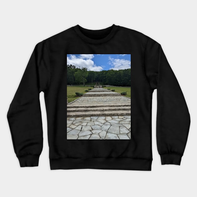 Looking Up the Percy Warner Staircase Crewneck Sweatshirt by AustaArt